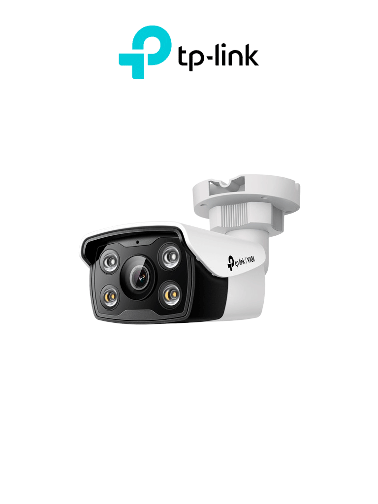 VIGI C350(2.8mm) - Cámara IP tipo bala full color para exteriores de 5 MP,  IP67, Web, PoE/DC 12 V, WDR de 120 dB, micrófono/altavoz integrado, ranura micro-SD.
