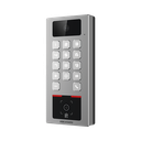 Teclado con Lector Físico de QRs para Exterior Antivandálico IP65 & IK09 con función de Videoportero Multiapartamento /  Huella, Tarjeta, Código QR, PIN o App HikConnect  / Cámara 2 MP compatible con NVRs / Soporta b
