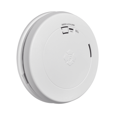 Detector Combo de Humo/CO, Autónomo, Batería Sellada de Litio de 10 años, No Requiere Panel, Diseño Ultra Delgado, No Requiere Cableado