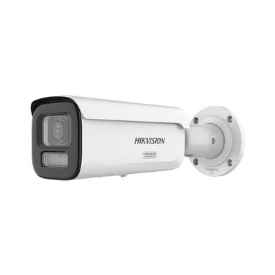 [235994] [Dual Light + ColorVu 3.0 + HikAI] Bala IP 8 Megapixel / Lente Mot. 2.8 a 12 mm / 60 mts IR + Luz Blanca / Exterior IP67 / WDR 130 dB / ACUSENSE 3.0 / Metal / NEMA 4X / ACUSEARCH