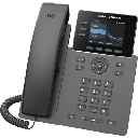 Teléfono IP Grado Operador / 3 Líneas / 12 Botones Virtuales Multiuso / Pantalla LCD 2.8 Pulgadas / Puertos Gigabit con PoE / Audio HD / Compatible con GDMS