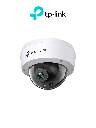 TP-LINK - VIGI C240(2.8mm) Cámara IP Domo FullColor de 4MP, con lente de 2.8mm. Certificada con IK10 y resistencia IP67, incluye micrófono y grabación local con ranura micro SD. 