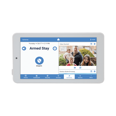 ALULA - Touchpad Slimline para Panel ALULA / Pantalla 7'' Android / Control Local de Seguridad / Montaje en Pared y Escritorio / Wi-Fi Cifrada / Batería de Respaldo