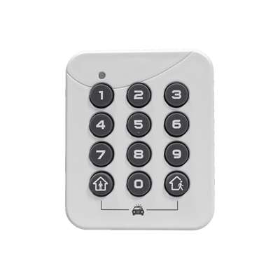 ALULA - PINPad Estación de Armado Local / Alimentación por Batería / Instalación Sin Herramientas / Desarmado seguro de 4 a 10 dígitos / Armado de 1 Botón