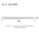  Tubo led T8, 18 W, 1200 mm, 6 500 K / Blanco Mate