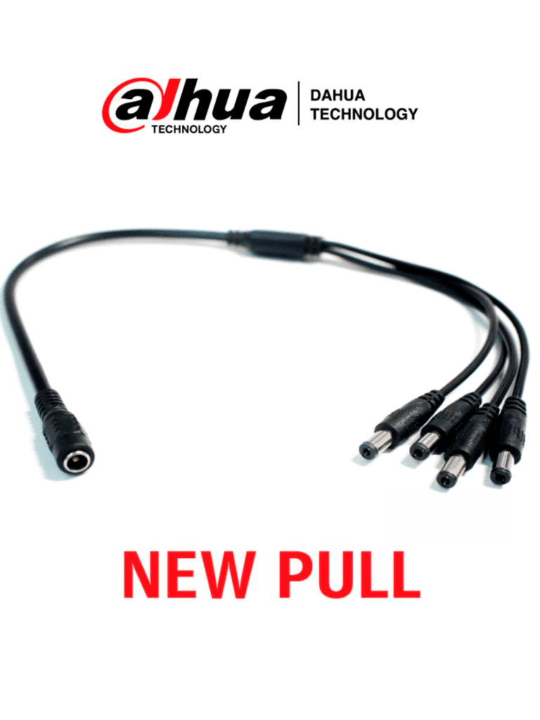 [DHT2310001] DAHUA PULPOKIT - Divisor de Energía para Camaras / 1 Entrada Hembra/ 4 Salidas Macho/ New Pull (Nuevo sin Caja)