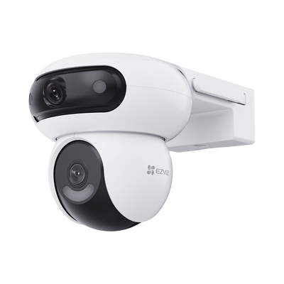 [235706] Cámara Doble Lente PT / Rotación en Ambos Lentes / Wi-Fi / 4MP+ y 4MP (Resolución 8 Megapixel ) / Auto Seguimiento Inteligente / Visión Color Nocturna 