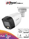 DAHUA HAC-HFW1209C-LED - Cámara Bullet Full Color 1080p/ Lente de 2.8 mm/ 106 Grados de Apertura/ Luz Blanca de 20 Mts/ DWDR/ Starlight/ IP67/ Soporta CVI/AHD y CVBS/