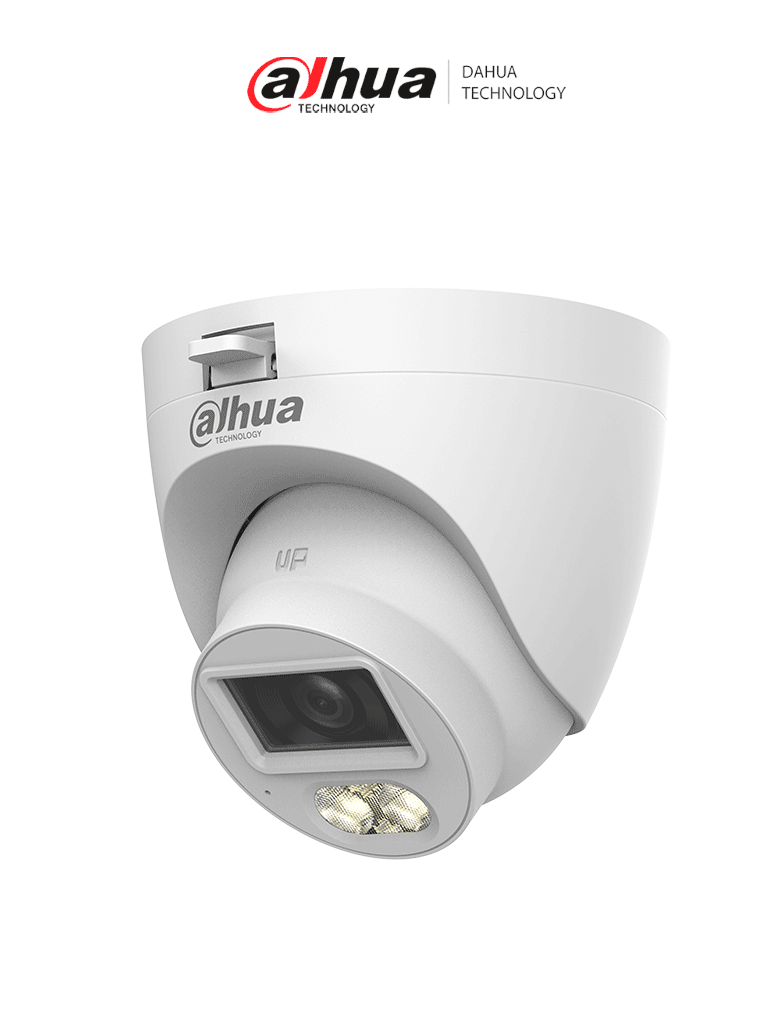 [DHT0300086] DAHUA DH-HAC-HDW1500CLQN-IL-A-S3-DIP -Camara Domo de 5 MP /Iluminación Dual Inteligente+FullColor/ Lente de 2.8 mm/ 106 Grados de Apertura/ 30 Metros de IR y Luz Visible/Micrófono Integrado/ IP67/ Soporta: CVI/CVBS/AHD/TVI/