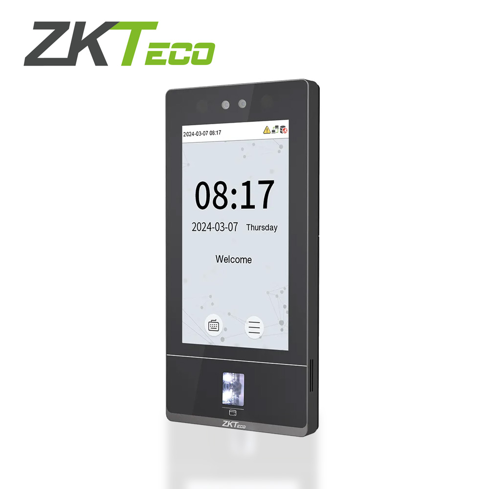 [ZKT6670011] ZKTECO SenseFace 7A - Control de acceso y asistencia para 10,000 rostros / 10,000 huellas / 50,000 tarjetas de 125kHz / TCP/IP / IP65 / 1 Relevador / Compatible con Software Gratuito ZKBio Zlink