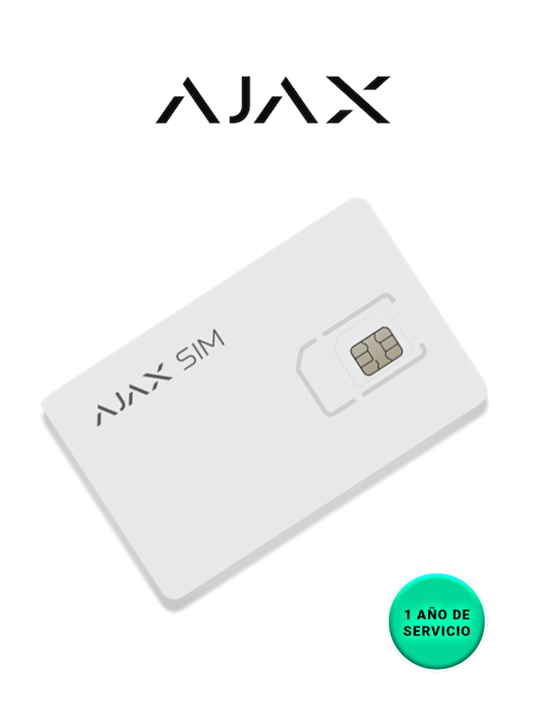 [AJX2470001] AJAX  Servicio de Datos Ilimitados por 1 año para SIM AJAX