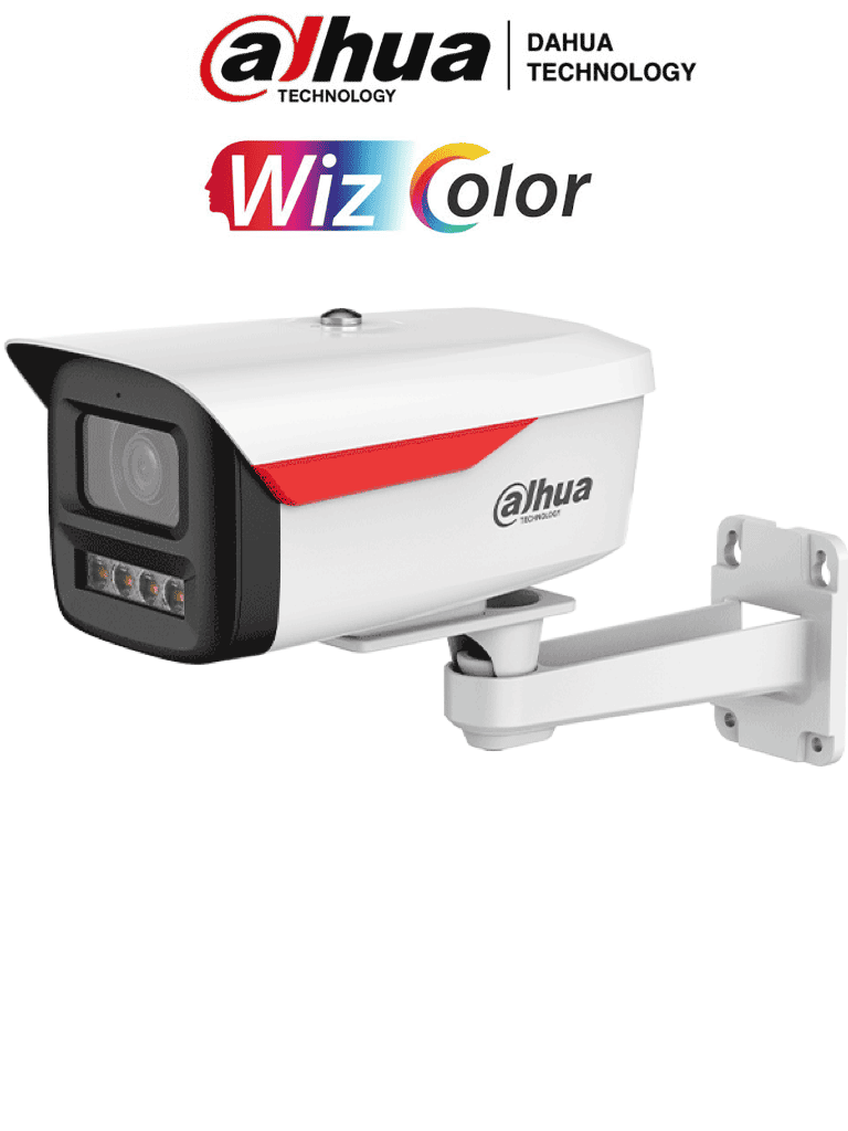 DAHUA DH-IPC-HFW2649M-S-B-PRO Cámara IP Bullet  de 6MP/ WizColor / WizSense/equipada con IA/ SMD Plus/ Lente de 3.6 mm/ micrófono integrado/ Protección perimetral/ Ranura MicroSD, WDR real de 120 dB y PoE. Certificación IP67/