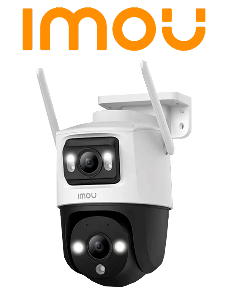 IMOU Cruiser Dual 8MP (IPC-S7XN-8M0WED) – Cámara IP PT Wifi Dual de 8MP con lente fijo y PT de 3MP con instalación en Morelia + memoria MicroSD 64GB
