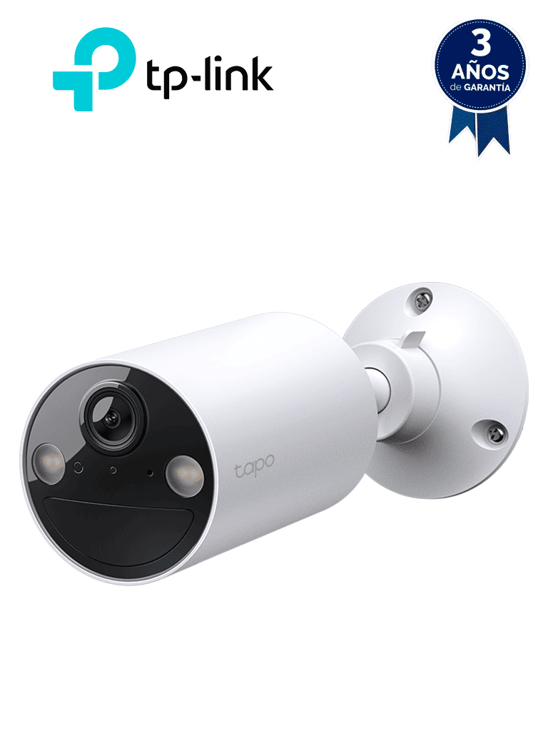 TP-LINK TAPO C410 Cámara de Seguridad Inteligente Sin Cables para Interiores y Exteriores. 3MP - 2K, Soporta Micro SD 512 GB, Visión nocturna a color, Identifica personas, IP65. Soporta Tapo Care (Nube) Bateria con funcionamiento de 180 días. 
