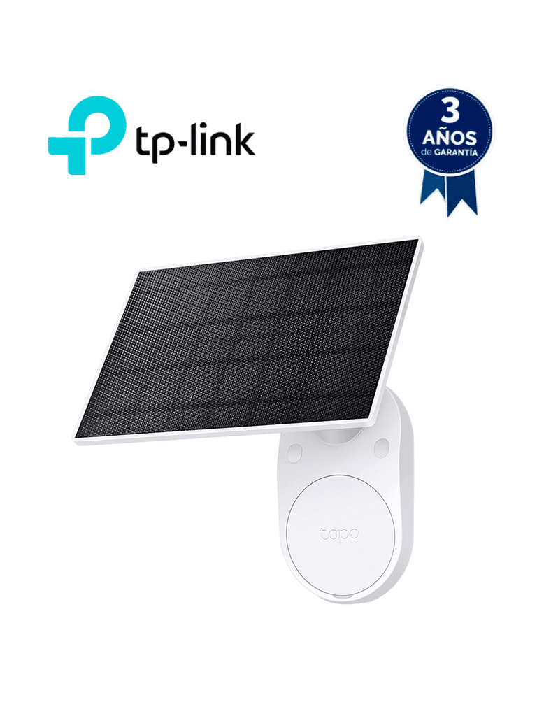 [TPL0150028] Tapo A201 Panel solar Energía Solar, Utiliza energía solar gratuita y limpia para proporcionar un suministro de energía constante para tus cámaras Tapo alimentadas por batería, Instalación Sencilla.