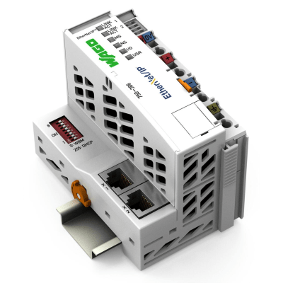 [233063] Acoplador de Bus de Campo EtherNet/IP / 4ª Generación / Protocolo DLR / 10-100 Mbit/s / 250 Módulos Máx. / IP20 / Montaje Carril DIN