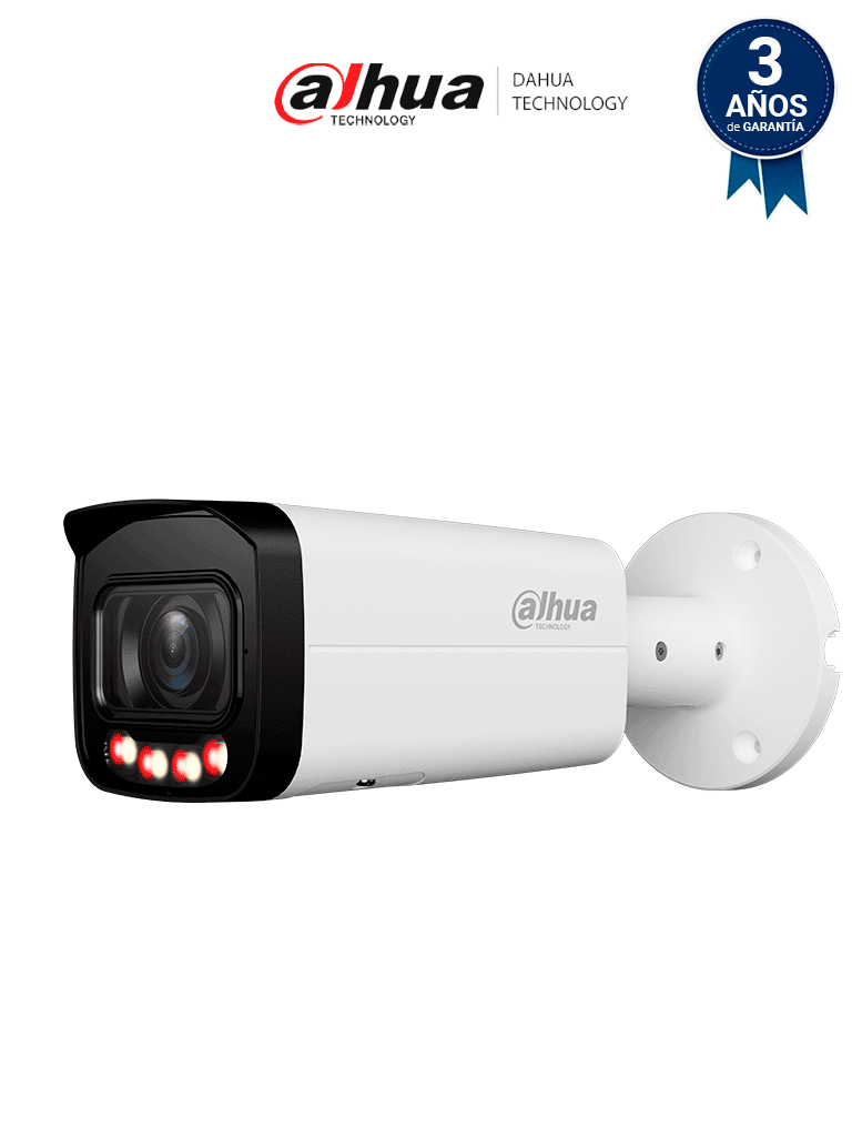 [DHT0030218] DAHUA DH-IPC-HFW3849T-ZAS-IL Cámara IP Bullet 4K de 8 MP/ lente motorizado 2.7-13.5 mm/ AcuPick/ Wizsense/ SMD 4.0. / Iluminador Dual Inteligente/ Protección Perimetral/ AI SSA/ IR 60m/ dual light/  IP67/ WDR/