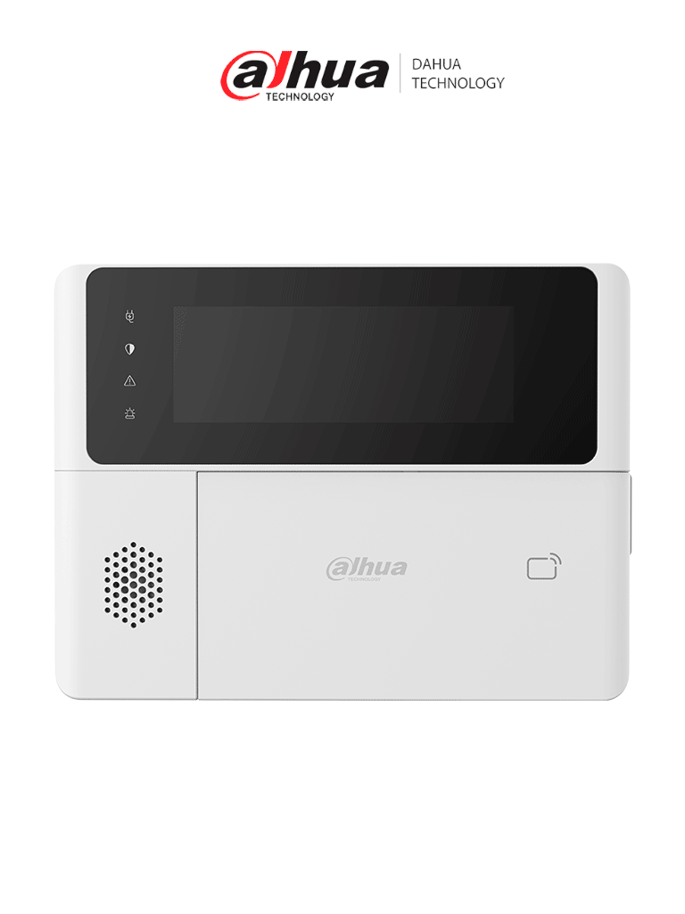 [DHT2590003] DAHUA DHI-ARK30C-RW2 - Teclado inalámbrico para interior, Botones físicos, Armado y desarmado a través de PIN o tarjeta IC/desfire, Alarmas: médica, fuego y emergencia, App DMSS, Frecuencia 433 MHz, Tecnología: AirShield, Compatible únicamente con HUB 2.0