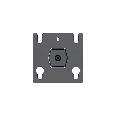 [241921] Accesorio - Placa Adaptadora para Panel LED 20 x 20.5 mm | Dimensiones 64 x 64 x 2 mm | Diámetro de Orificio Ø10.3 mm | Separación de Orificios 40 mm. 