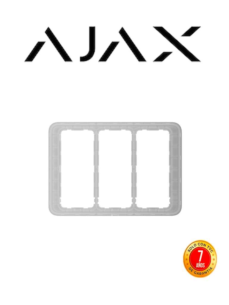 [AJX1220011] AJAX Frame (3 seats) - Marco para instalación de LightSwitch de 3 espacios.