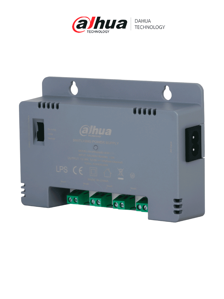 [DHT2280004] DAHUA DH-PFM344D-4CH-US - Fuente de Poder de 12 vcd/ 2 Amperes/ Para 4 Cámaras/