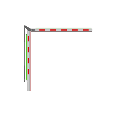 [242408] Brazo Articulado 4 mts (2+2) con Iluminación para Barreras Hikvision Serie DS-TMG320