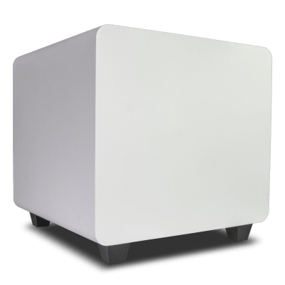 Subwoofer Activo de 12in | Diseño Down-Firing | 500W RMS | Recinto Sellado | Acabado Blanco