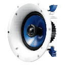 Bocinas de Plafón | 2 Vías | Residenciales | Woofer 6.5" | 110W | 8 Ohms | Color Blanco | Par