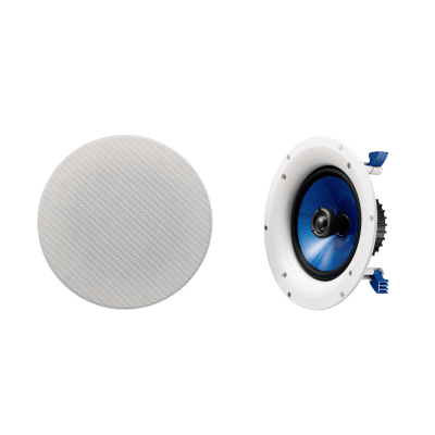 [233193] Bocinas de Plafón | 2 Vías | Residenciales | Woofer 8" | 140W | 8 Ohms | Color Blanco | Par