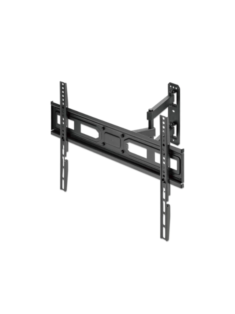 [MAN0530047] MANHATTAN 462426 - Soporte para pantalla de 37" a 70" de hasta 35 kg (77 lbs.) / Opciones de ajuste para inclinación, giro y nivelación posterior a la instalación / Color negro
