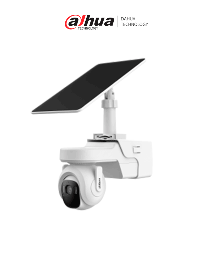 [DHT0060141] DAHUA  DH-KIT/BP4A-4G/M0508 -Kit cámara PT 4G/ 4MP/panel solar/Batería/ SMD/ Sirena y luz de disuasión activa/Audio bidireccional/ Iluminador dual inteligente/IR 30 m/ luz cálida 20m/ Modo AOV(vídeo siempre activo)/ Ranura para Micro SD/IP66/