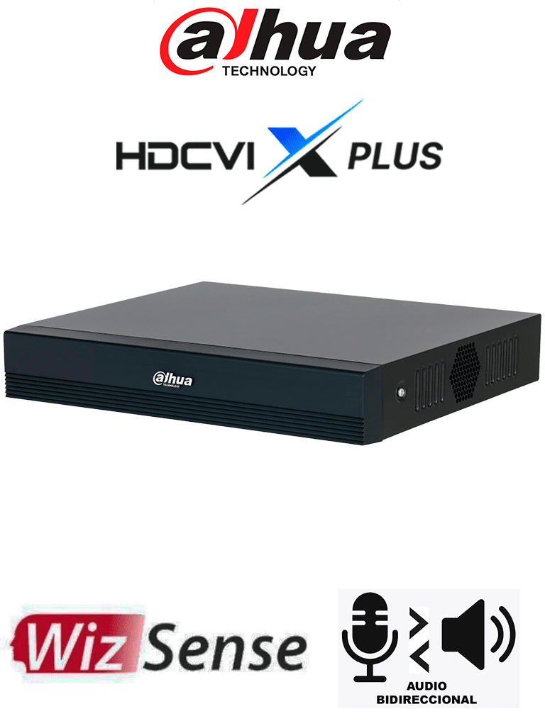 [DHT0370059] DAHUA DH-XVR1B16H-I/T - DVR de 16 Canales 5MP Lite con WizSense y H.265+/ HDCVI X PLUS/ Audio Bidireccional en los 16 Canales/ Soporta 16 canales + 8 IP, o hasta 24 canales IP/ SMD Plus y Búsqueda Int. de Humanos y Vehículos/ Compatible con Dolink Care