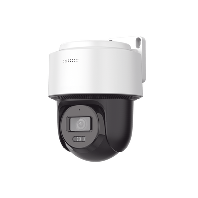 [244609] [SIN MARCA O LOGO][FlexVu] Domo PT IP 4 Megapixel / Lente 4 mm  / Dual Light (30 mts IR + 30 mts Luz Blanca)  / Autoseguimiento en Humanos / PoE / IP66 / Micrófono y Bocina Integrado / Micro SD / Incluye Montaje de Pared o Techo / 