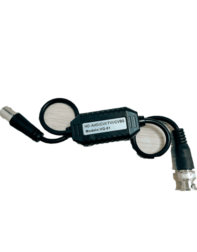 [SXN0410013] SAXXON VG-01 - Aislador pasivo de tierra por BNC en HD, elimina ruido e interferencia por lazos de tierra, soporta señales de video HDCVI/TVI/AHD