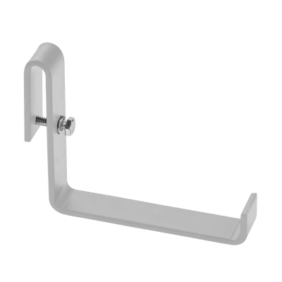 Accesorio Montaje en L, Para Instalación Adicional Aérea de Cables, de Acero, Color Blanco