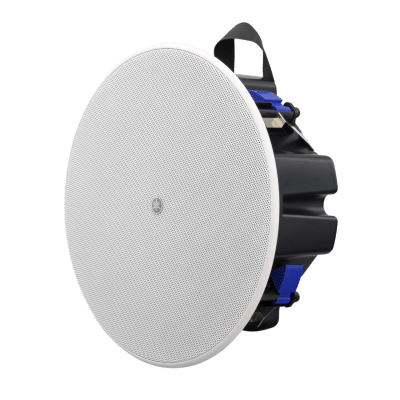 [218603] Altavoz de Plafón | Perfil Angosto | 3.5" | Rango Completo | 8 Ohms | 70/100V | Blanco | Par