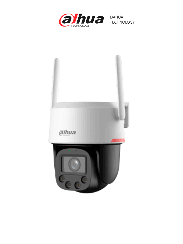 [DHT0150066] Dahua DH-IPC-PT2549DC1-SW-PV - Cámara IP PT Wifi de 5 MP Lente 3.6mm Wifi/ WizColor/ Auto tracking/ Detección de humanos y vehículos/ Hasta 30 m/ Audio bidireccional/Disuasión activa de luz y sonido/ Preset/Ranura micro SD/wifi 6/ IP66/