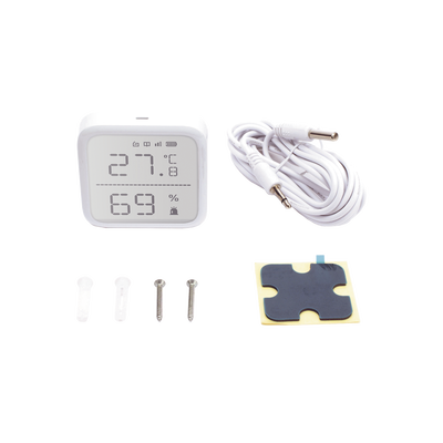 [246858] (AX PRO) Detector de Temperatura y Detector de Humedad Inalámbrico / 2.7" de Tamaño / Uso en Interior / Rango de Detección desde  -35°C hasta 99°C