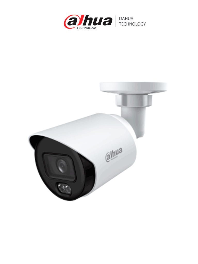 DAHUA DH-HAC-HFW1509TN-A-LED-S3 - Cámara Bullet Full Color de 5 Megapixeles/ Lente de 3.6 mm/ Micrófono Integrado/ Leds para 20 Metros/ Metalica/ WDR de 120 dB/ IP67/