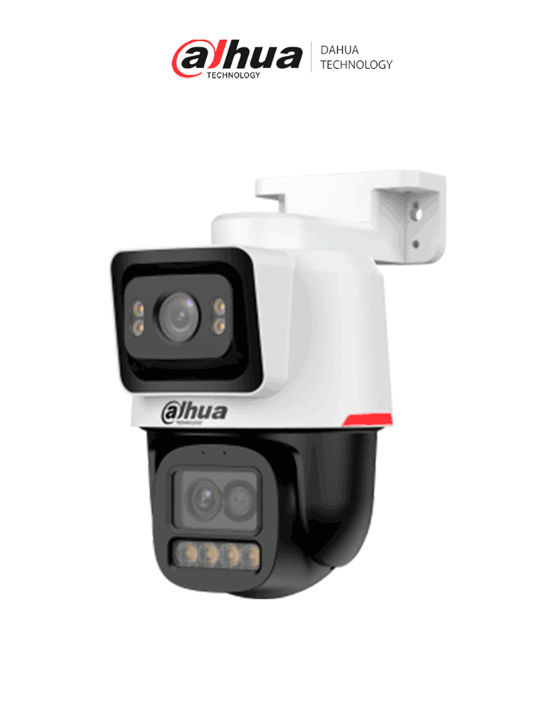 [DHT0060143] DAHUA DH-IPC-PTS2449C-4E3Z-S-PV-PRO Cámara PT varifocal WizColor de 4 MP + 2 MP/6x de Zoom Hibrido/Protección perimetral /Audio Bidireccional/Disuasión activa/Tour/Auto Tracking/Luz cálida 30m-PT 50m/Lente fija:112°/Lente PT:81.5°/SMD3.0/PoE/