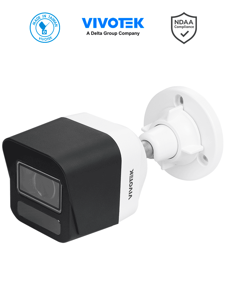 [VIV0030024] VIVOTEK IB9380-HTV-V2 - Cámara IP bullet exterior 5 MP, lente varifocal 2.7-13.5mm, Smart IR 30m, WDR Pro, IA Smart Search, Microfono integrado, Ciberseguridad Trend Micro IP66, IK10, NDAA, ONVIF