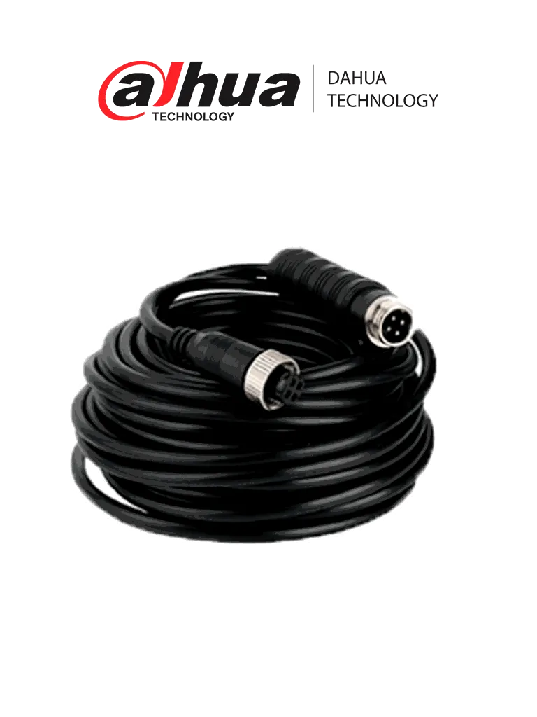 [DHT4470010] DAHUA MCNU-GXF4-GXM4-6-02 - Cable extensor tipo aviación de 6 Metros/ Para transmisión de video y audio analogico/ Conectores M12 hembra a M12 macho/ 4 Pines/ Especial para DVR Movil/