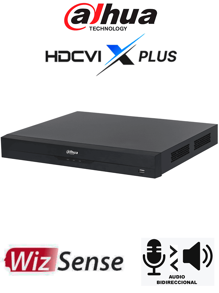 DAHUA DH-XVR5232AN-4KL-I3/T - DVR de 32 Canales 4K WizSense/ Audio Bidireccional/ Canales con Reconocimiento Facial/ Hasta 32 Canales IP/ SMD Plus/ 2 Bahías de Discos Duros/ Funciones IoT& POS/ H.265+/ Compatible con Dolink Care