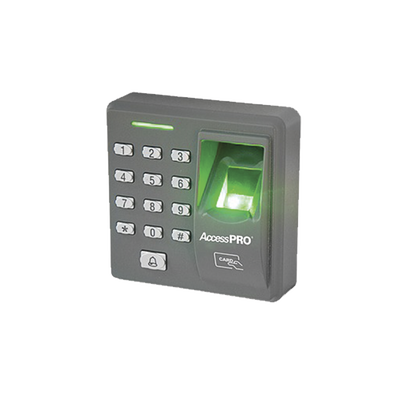 [67778] Lector de huella y proximidad con teclado autónomo, 500 huellas/500 tarjetas/8 passwords