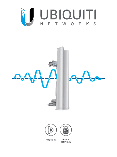[UBI008001] UBIQUITI AM-2G15-120	- Antena Sectorial Airmax 2.4GHz / Exterior / 15 dBI / 120 Grados apertura / Compatible con ROCKETM2 