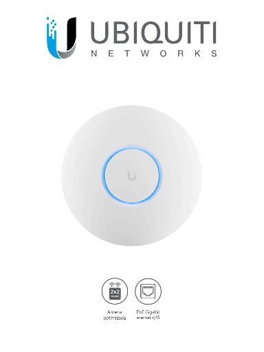 [UBI1750001] UBIQUITI U6-LITE - Punto de acceso 2x2 Wi-Fi 6 1.5 Gbps con radios de 5 GHz (MU-MIMO y OFDMA) y 2.4 GHz (MIMO)