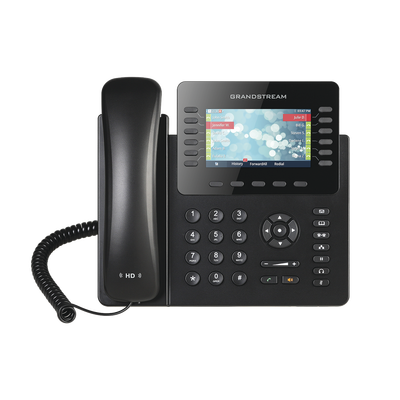 [84360] Teléfono IP empresarial de 12 Líneas con 5 teclas de función y conferencia de 4 vías, PoE
