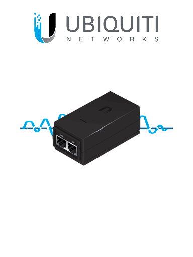 [UBI084008] UBIQUITI POE-24-12W-G - Inyector  PoE pasivo  Gigabit para equipos UBIQUITI / 24 VDC / 0.5A / REMOTE RESET 