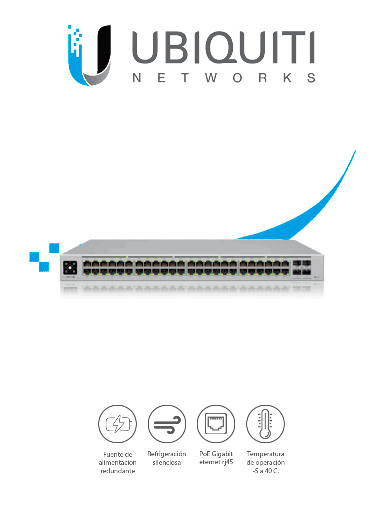 [UBI1850001] UBIQUITI USW-PRO-48-POE - UniFi Switch Gigabit PoE PRO / 48 Puertos PoE Gigabit Ethernet / 4 Puertos SFP 1-10G / PoE 600 Watts / Pantalla Informativa / PoE at / PoE bt