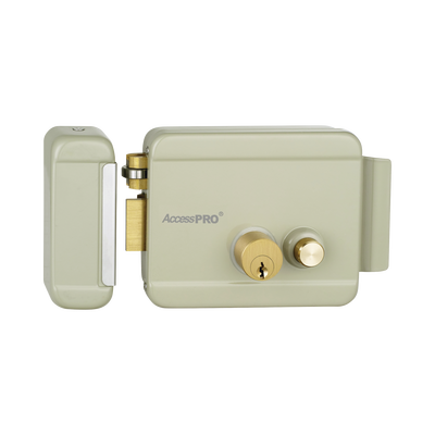 [190756] Cerradura Eléctrica con Botón de Salida / Incluye Llave  / Exterior / Izquierda